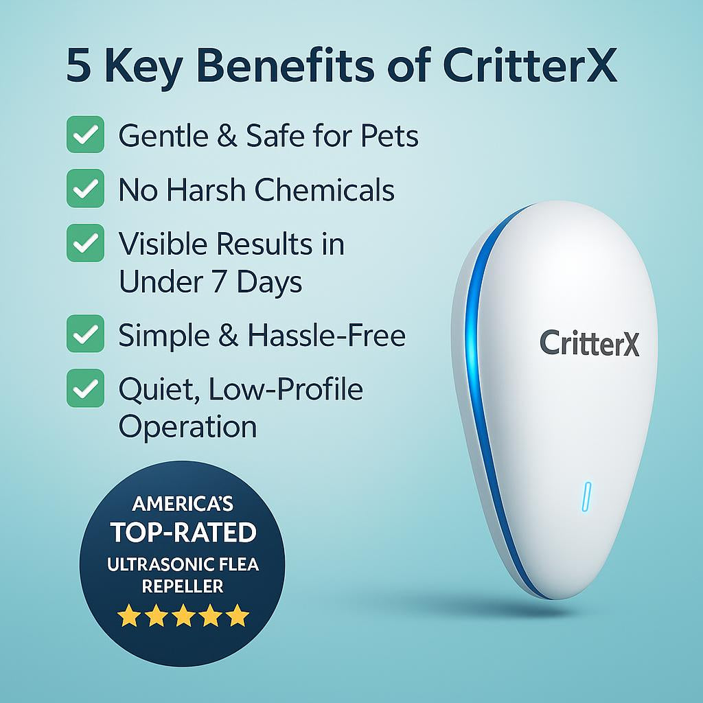 CritterX™ 2025 Advanced Pest Repeller - Eliminate Pests Permanently